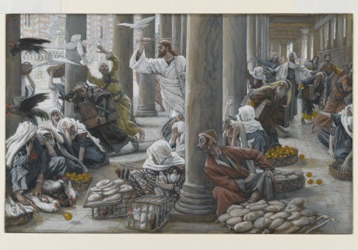 the merchants chased from the temple